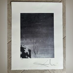 Salvador Dali vintage limited edition embossed stamp seal 20x26